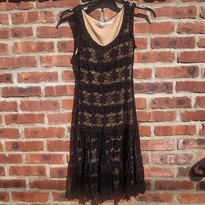 Max Studio black lace dress
